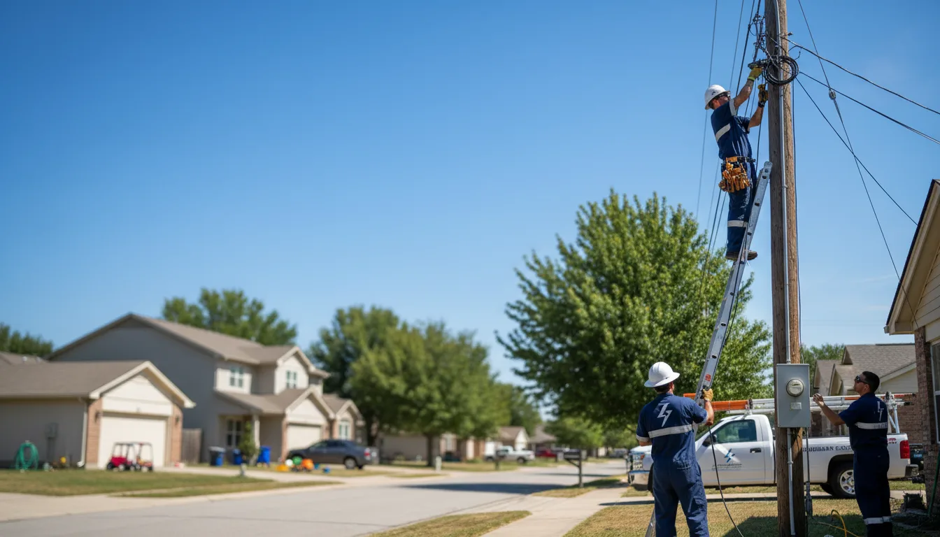 Residential electrician providing installation services in Cairo, OH